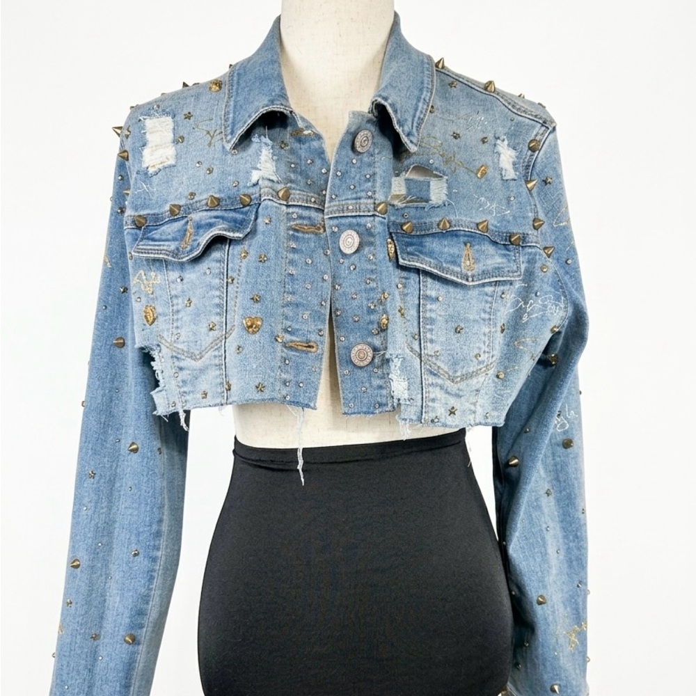 Upcycled Jean Jacket - image 4